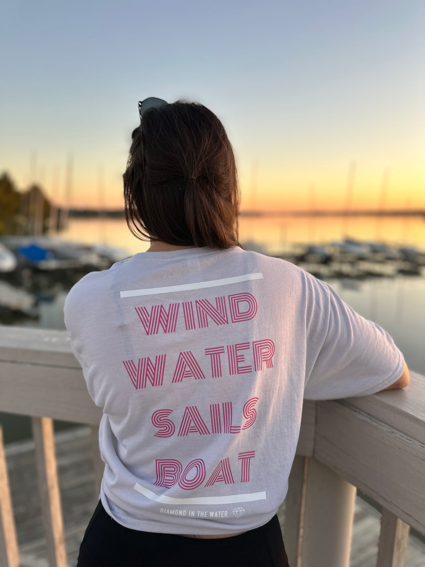 WIND WATER SAILS BOAT T-Shirt